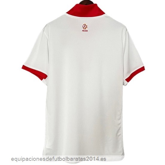 Nuevo Tailandia 1ª Camiseta Polonia 2024 Blanco Baratas